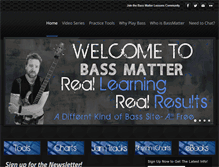 Tablet Screenshot of bassmatter.com